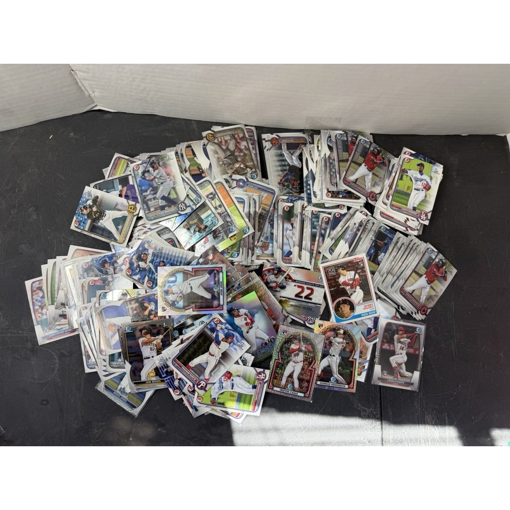 2021-2023 modern MLB baseball cards, bcp, BP, numbered lot of 300+